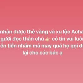 Xu Lộc Achan Phiên Bản 2024